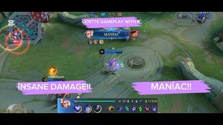 İNSANE MANİAC!! Odette Gameplay with R' ^^Zodiac Skin /MLBB