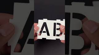 Letter Stencils #painting #alphabet #letters #art #linework #guide #streetnumber