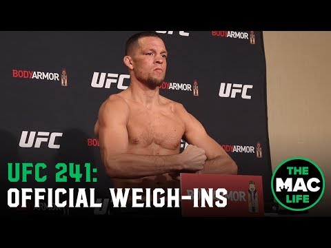 UFC 241 Official Weigh-Ins: Main Card