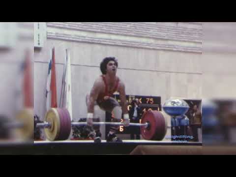 Varbanov Alexander@75kg - 210 kg C&J World Record - 1983 Weightlifting World Championships