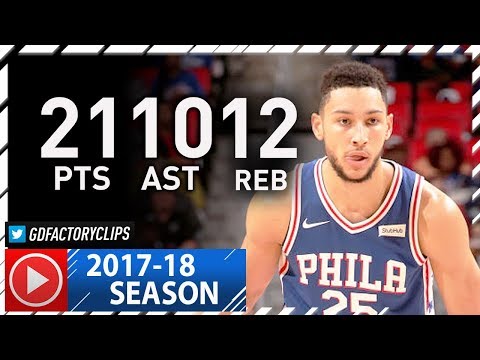 Ben Simmons 1st NBA Triple-Double Highlights vs Pistons (2017.10.23) - 21 Pts, 12 Reb, 10 Ast, SICK!