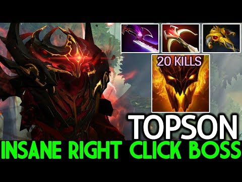 TOPSON [Shadow Fiend] Insane Right Click Boss Full Physical Build 7.24 Dota 2