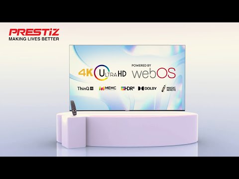 Prestiz WebOS TV: 4K UHD with ThinQ AI Technology