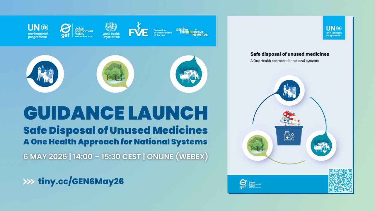Launch | Safe disposal of unused medicines — A One Health Approach for National Systems