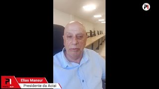 Elias Mansur fala da Campanha de Natal da Associação Comercial de Irati no Portal Irati