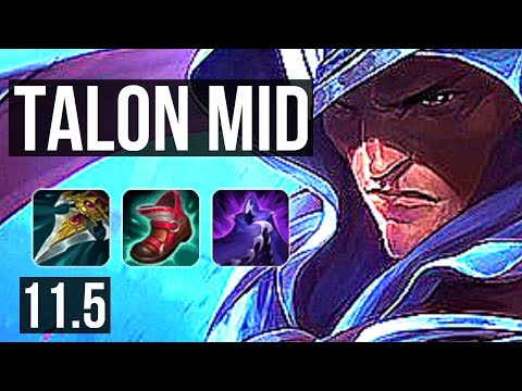 TALON vs VIEGO (MID) | Rank 1 Talon, 7/1/7, 900+ games, 1.4M mastery | KR Challenger | v11.5