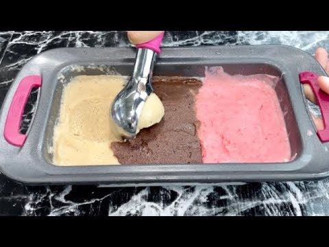 Banana Neapolitan Ice Cream (vanilla, chocolate, strawberry)