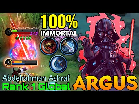 Noone Can Stop Me! Argus The Immortal King - Top 1 Global Argus by Abdelrahman Ashraf - MLBB