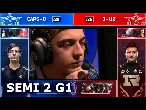 Caps Aatrox vs Uzi Orianna - Match 1 | 1vs1 Semi Finals 2018 All-Star Las Vegas | EU vs CN