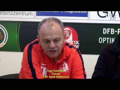 16. Spieltag Die Pressekonferenz FSV Optik Rathenow - TSG Neustrelitz