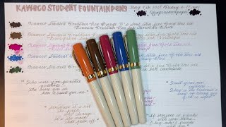 🌸Haul unboxing, ink swatching and Kaweco Student FPs🌸