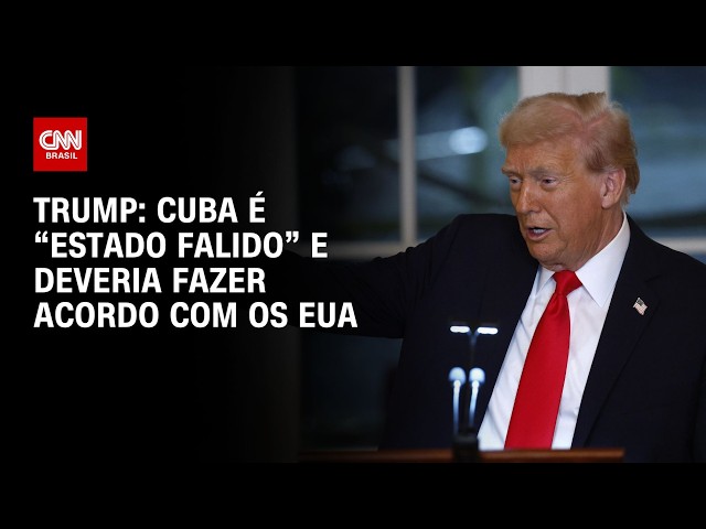 Cuba é “Estado falido” e deveria fazer acordo com os EUA, diz Trump | HORA H