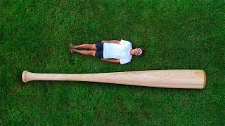 GIANT Baseball Bat VS Human