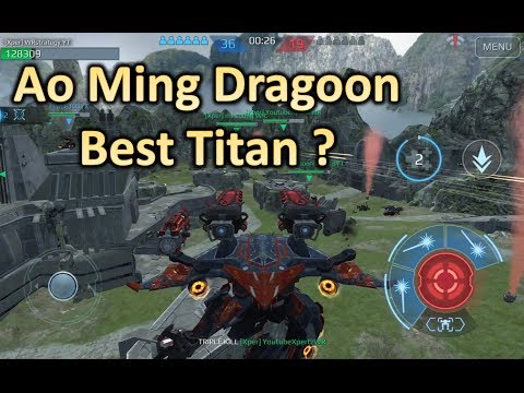Ao Ming Dragoon Best Titan?. 1st Xper Clan 36 Kills. War Robots Test Server