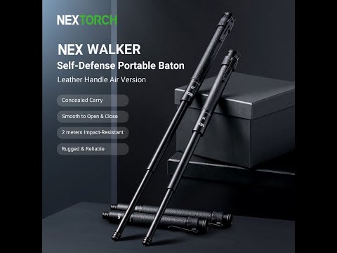 New! Nex 16’’-20’’Walker Leather Handle Portable Baton