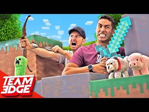 Team Edge - Minecraft Battle In Real Life!!