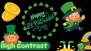 High Contrast Video for Babies | St Patrick's Day for Kids| Happy Saint Patrick's Day| Baby Sensory gameplay video by mcalvecchio, 1:34 duration
