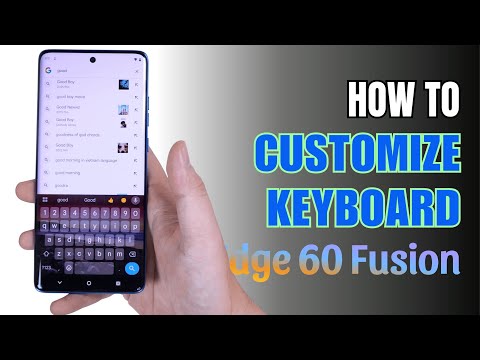 How to customize Keyboard on Motorola Edge 60 Fusion