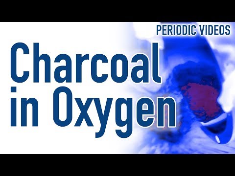 液体酸素中の熱い炭 (THERMAL IMAGING) - 動画の周期表 (Hot Charcoal in Liquid Oxygen (THERMAL IMAGING) - Periodic Table of Videos)