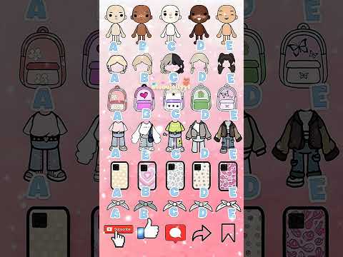 A, B, C, D, E CHOOSE YOUR FAVORITE TOCA LOOK!!🔥❤#tocalifeworld #shorts #tocabocaworld #gameplay #fyp