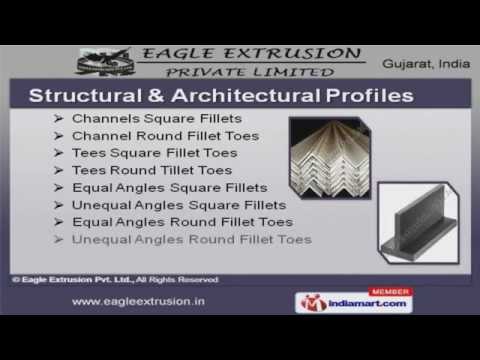 Aluminium architectural aluminum section, for construction