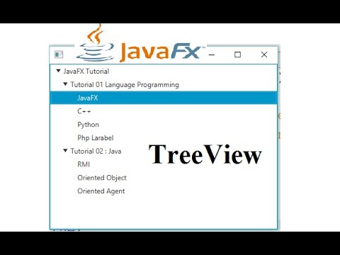 JavaFX Tutorial 21 - TreeView Java GUI