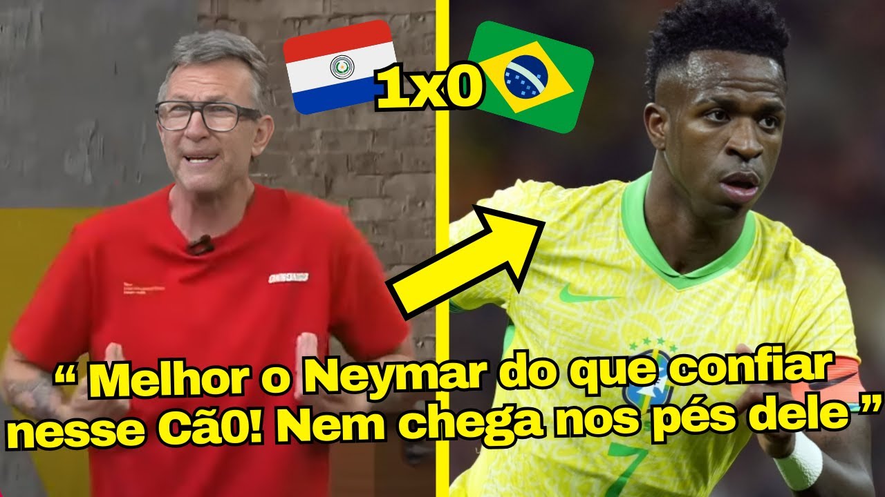 VEJA O DESABAFO PESADO DE NETO SOBRE JOGO HORRIVEL DE VINI JR CONTRA O PARAGUAI HOJE! VOLTA NEYMAR