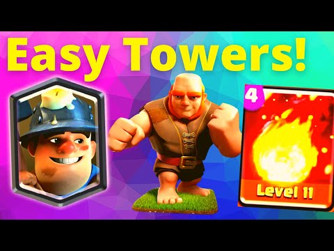 *EASY WINS with Giant Miner Deck in Clash Royale! - Old School Giant Double Prince Deck