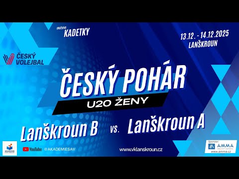 Český pohár, 1.skupina, 13.12. - 14.12.2025, Lanškroun B x Lanškroun A, Lanškroun, dívky U20