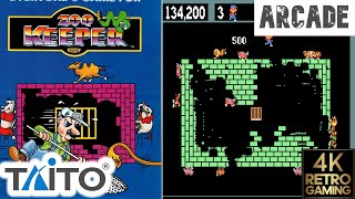 Zoo Keeper Arcade ( Taito 1982 ) 4k Gameplay