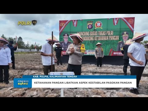 POLDA KALTENG LUNCURKAN GUGUS TUGAS KETAHANAN PANGAN BERSAMA FORKOPIMDA