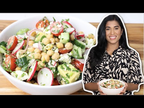Summer Chickpea and Feta Salad (Perfect for meal prep!)