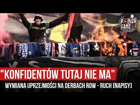 "KONFIDENTÓW TUTAJ NIE MA" - wymiana uprzejmości na derbach ROW - Ruch (19.10.2019 r.)