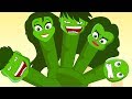 Finger Family Strong Green Man Twist Nursery Rhymes For Children I Kindergarten Baby Songs