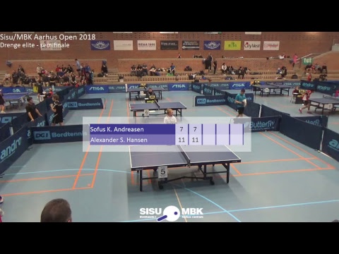 Live fra Sisu/MBK Aarhus Open 2018 - Sofus K. Andreasen vs. Alexander S. Hansen