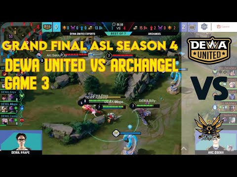 DEWA UNITED  VS ARCHANGEL (GAME 3) | GRAND FINAL ASL 2021 SEASON 4 | GARENA AOV (ARENA OF VALOR)