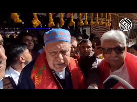 At Mela Kheer Bhawani in Ganderbal, by God’s grace, we are able to gather here again after many years. We pray for the day every displaced family returns home with dignity: NC President Dr. Farooq Abdullah.