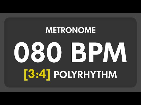 80 BPM - 3:4 PolyRhythm Metronome