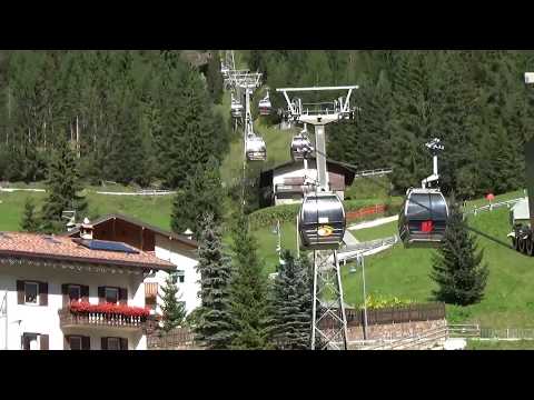 Discesa integrale cabinovia Agamatic "Pecol" - Canazei (TN)