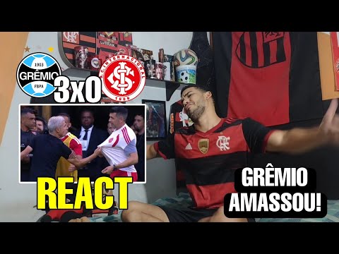 REACT GRÊMIO 3 X 0 INTERNACIONAL HIGHLIGHTS REACTIONS TO THE GRENAL