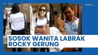 SOSOK Wanita Labrak Rocky Gerung di Mabes Polri, Ternyata Bacaleg yang Pernah Demo di Rumah Rocky