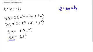 Optimization Of A Rectangular Prism