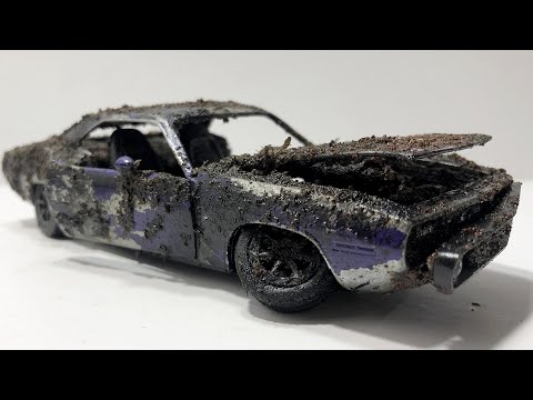 4K RESTORATİON 1970 Plymouth Barracuda MODEL CAR