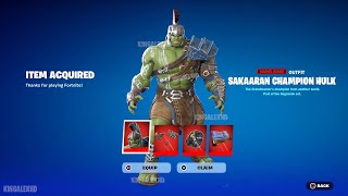 How To Get Sakaaran Champion Hulk Skin FREE In Fortnite! (Unlock LEGO Sakaaran Champion Hulk Style)