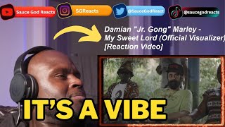 Damian &quot;Jr. Gong&quot; Marley - My Sweet Lord (Official Visualizer) | REACTION