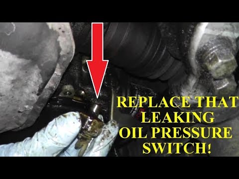 Oil pressure switch replacement with basic hand tools