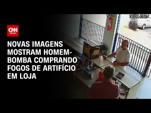 Novas imagens mostram homem-bomba comprando fogos de artifício em loja | CNN 360º