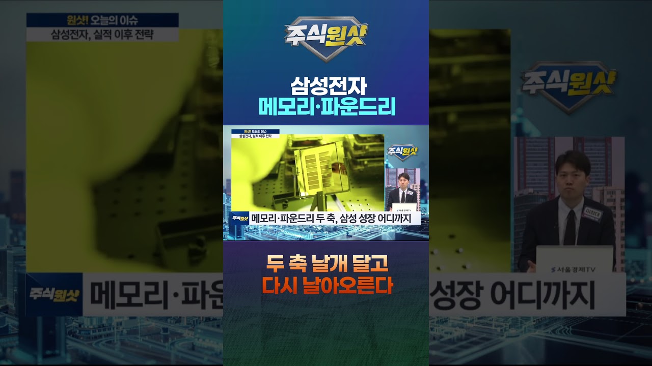 삼성전자, 메모리·파운드리 두 축 날개 달고 다시 날아오른다