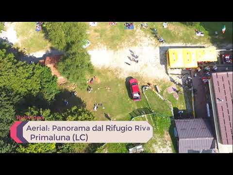 Aerial: Panorama dal Rifugio Riva, Primaluna (LC)