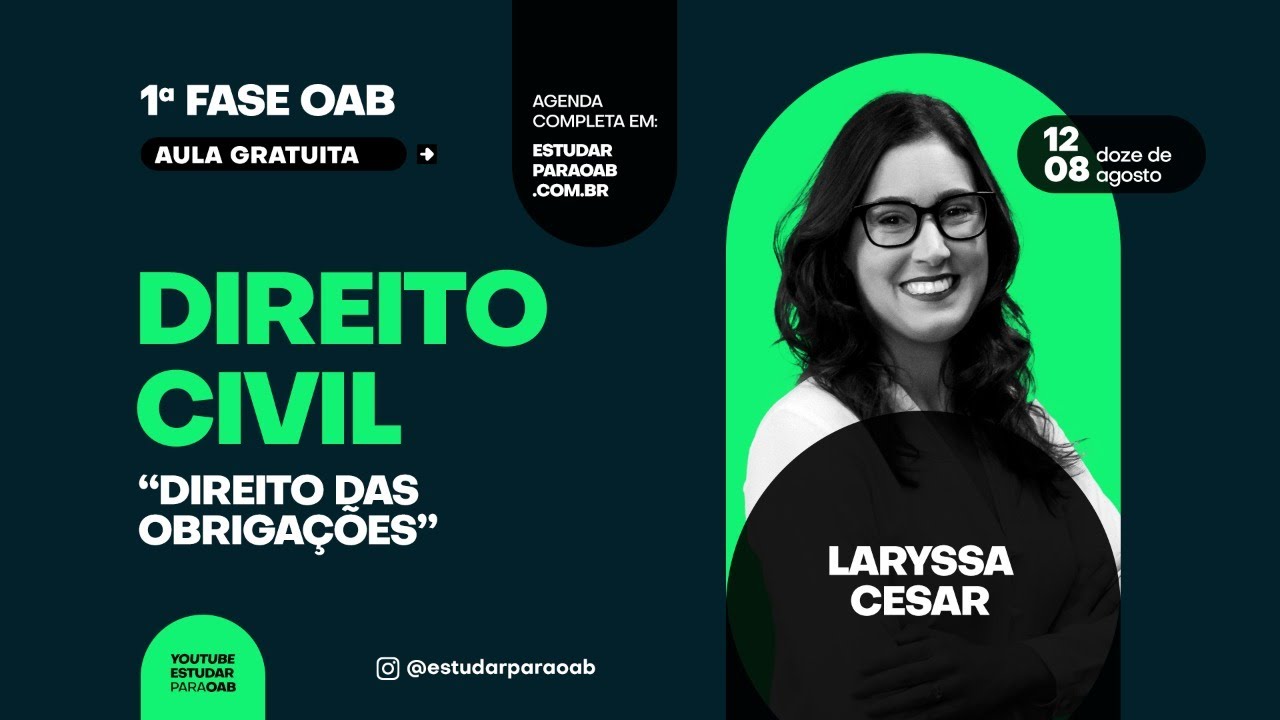 Direito das Obrigações - Direito Civil - 1ª fase da OAB